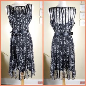 Dressbarn sheer overlay dress